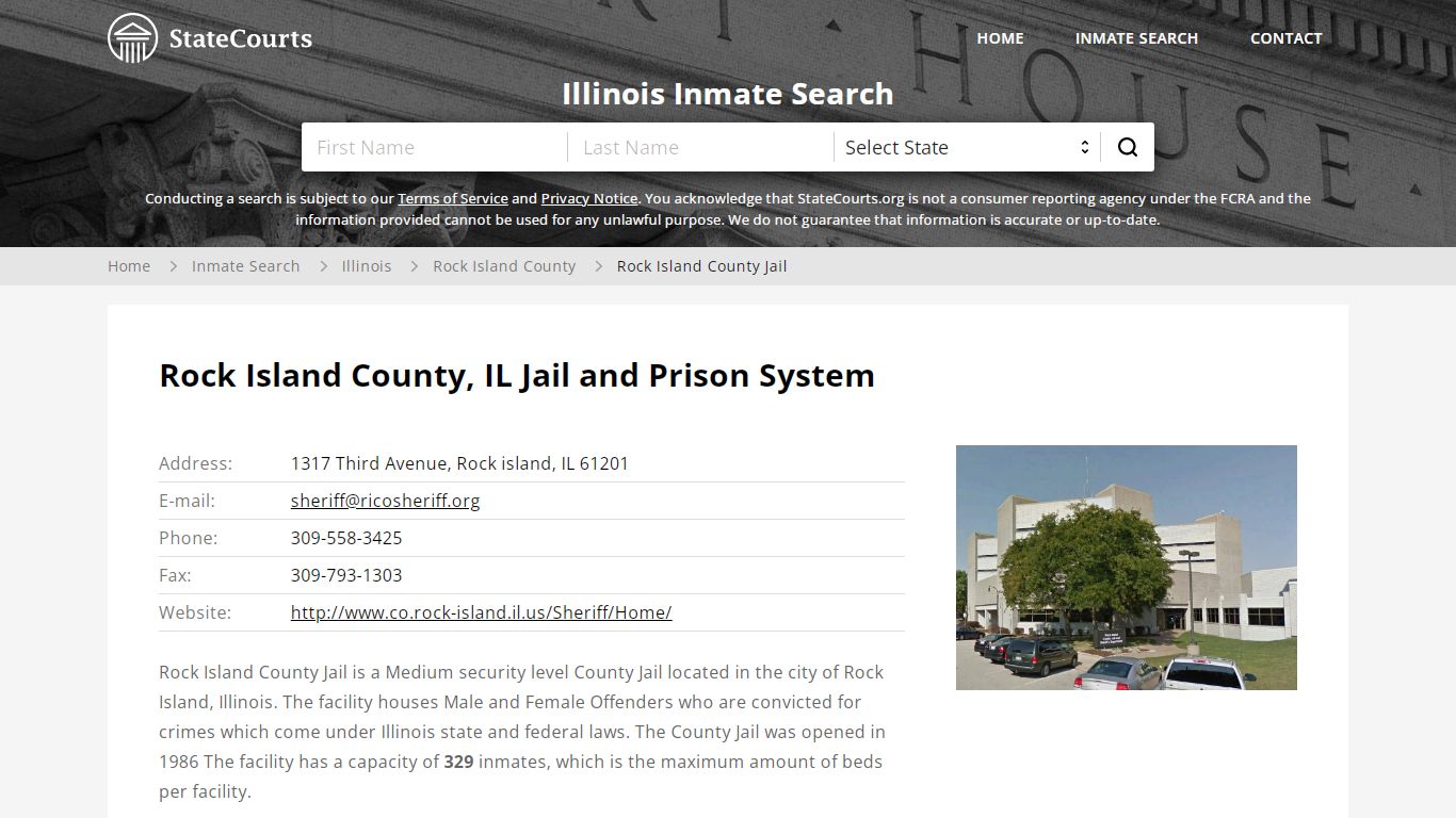 Rock Island County Jail Inmate Records Search, Illinois - StateCourts